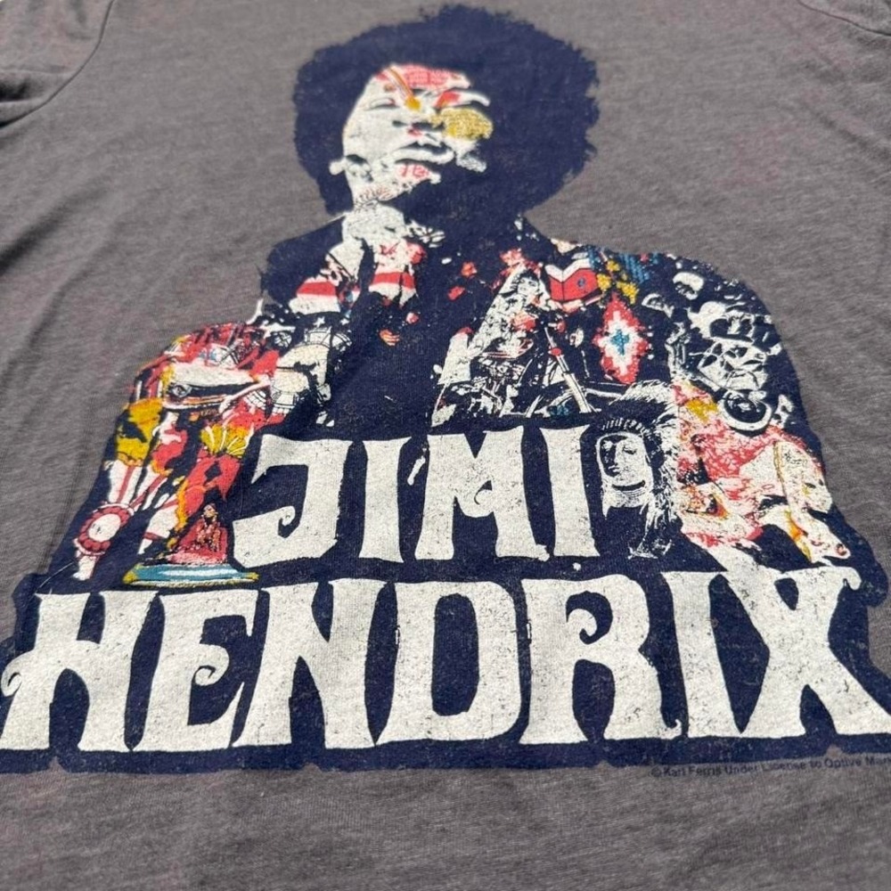 Jimi‎ Hendrix graphic tee in grey and red